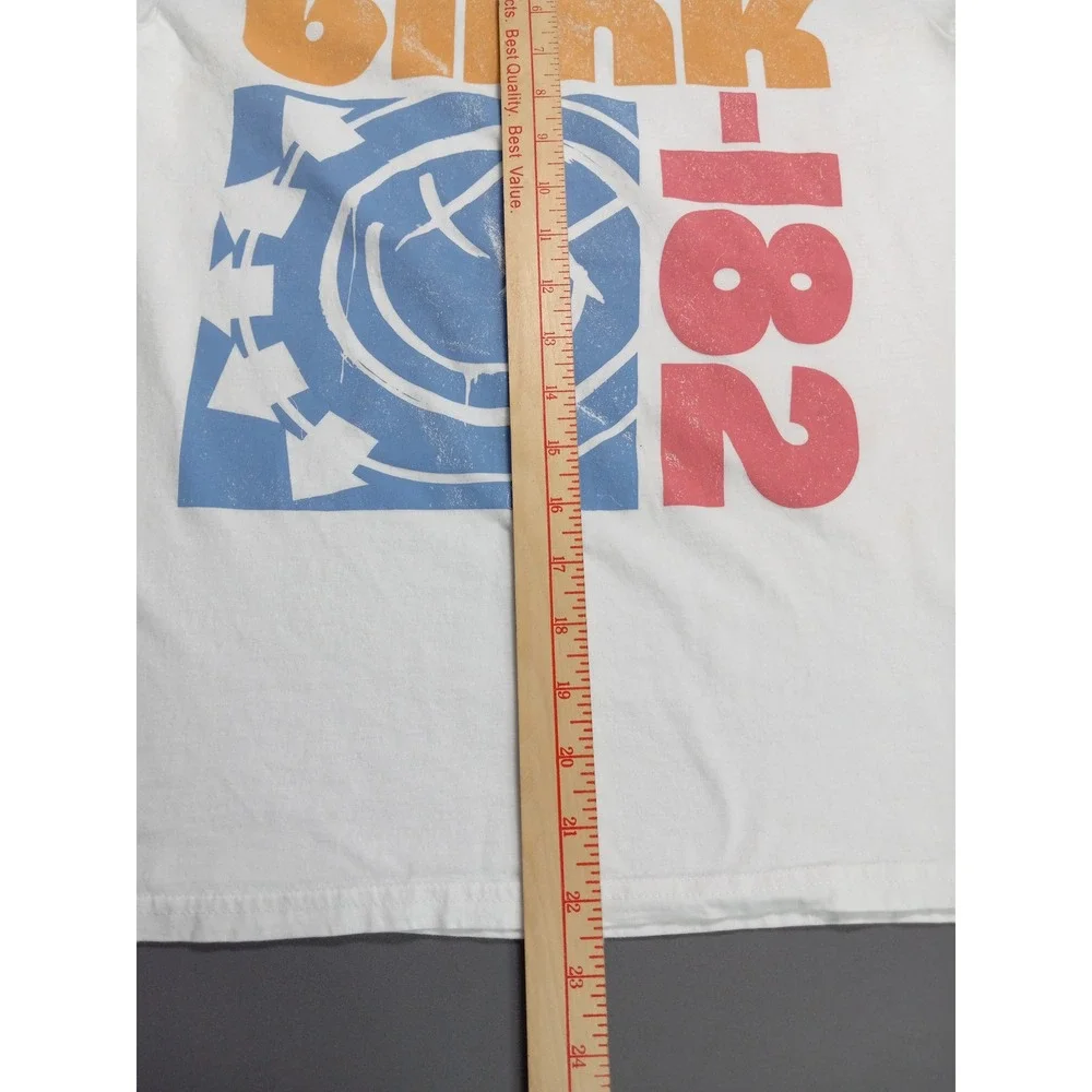 Blink-182 Bright Logo Boyfriend Fit Girls T-Shirt Size S